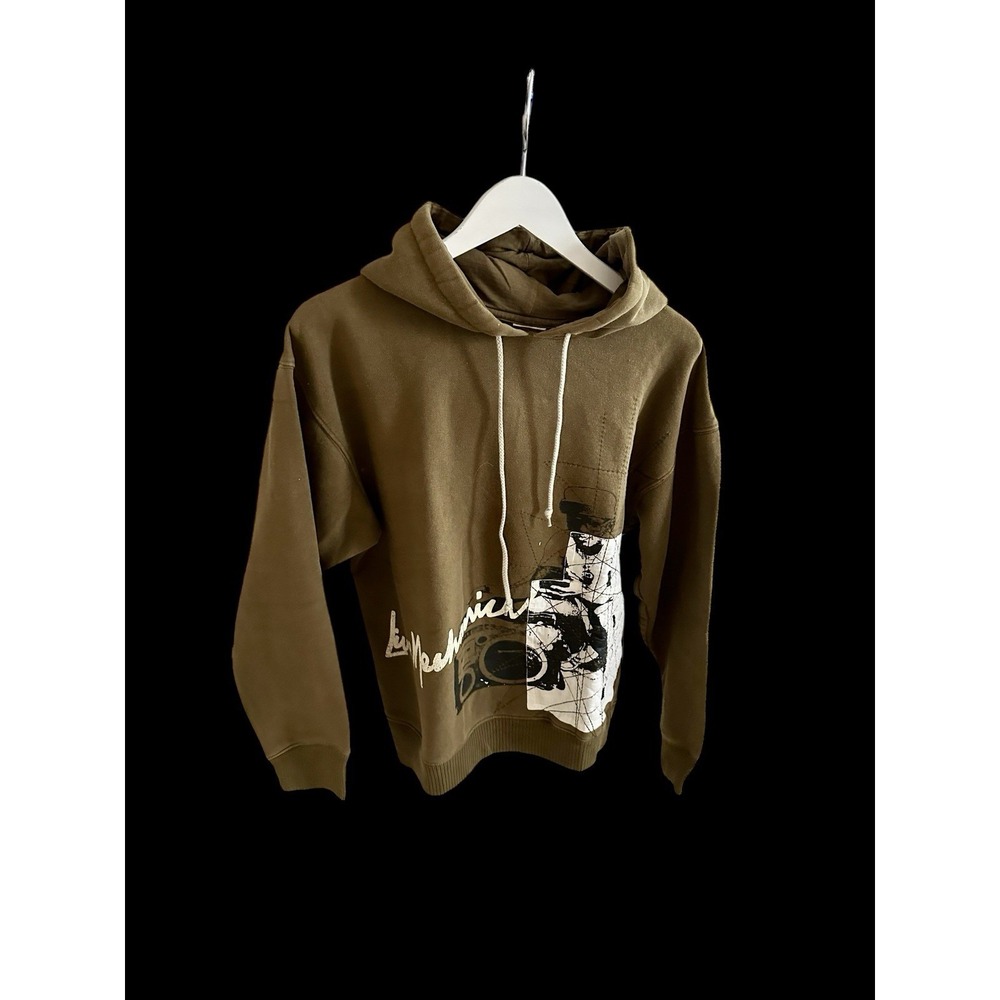 Y2K Live Mechanics Jessie Pinkman Affliction Style Hoodie Sz Med Tan 90's‎